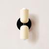 French Nordic Cream Double Head Wall Lamp for Bedroom & Dining Room