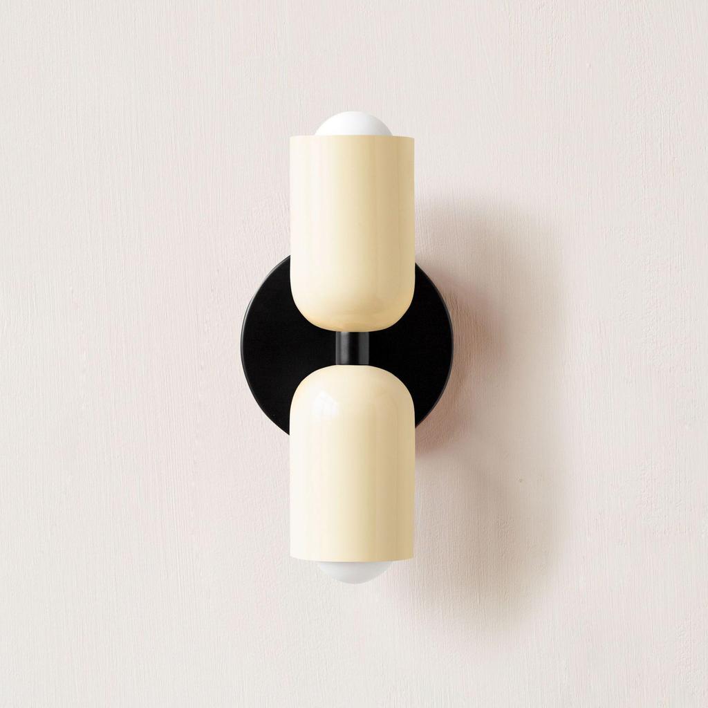 French Nordic Cream Double Head Wall Lamp for Bedroom & Dining Room