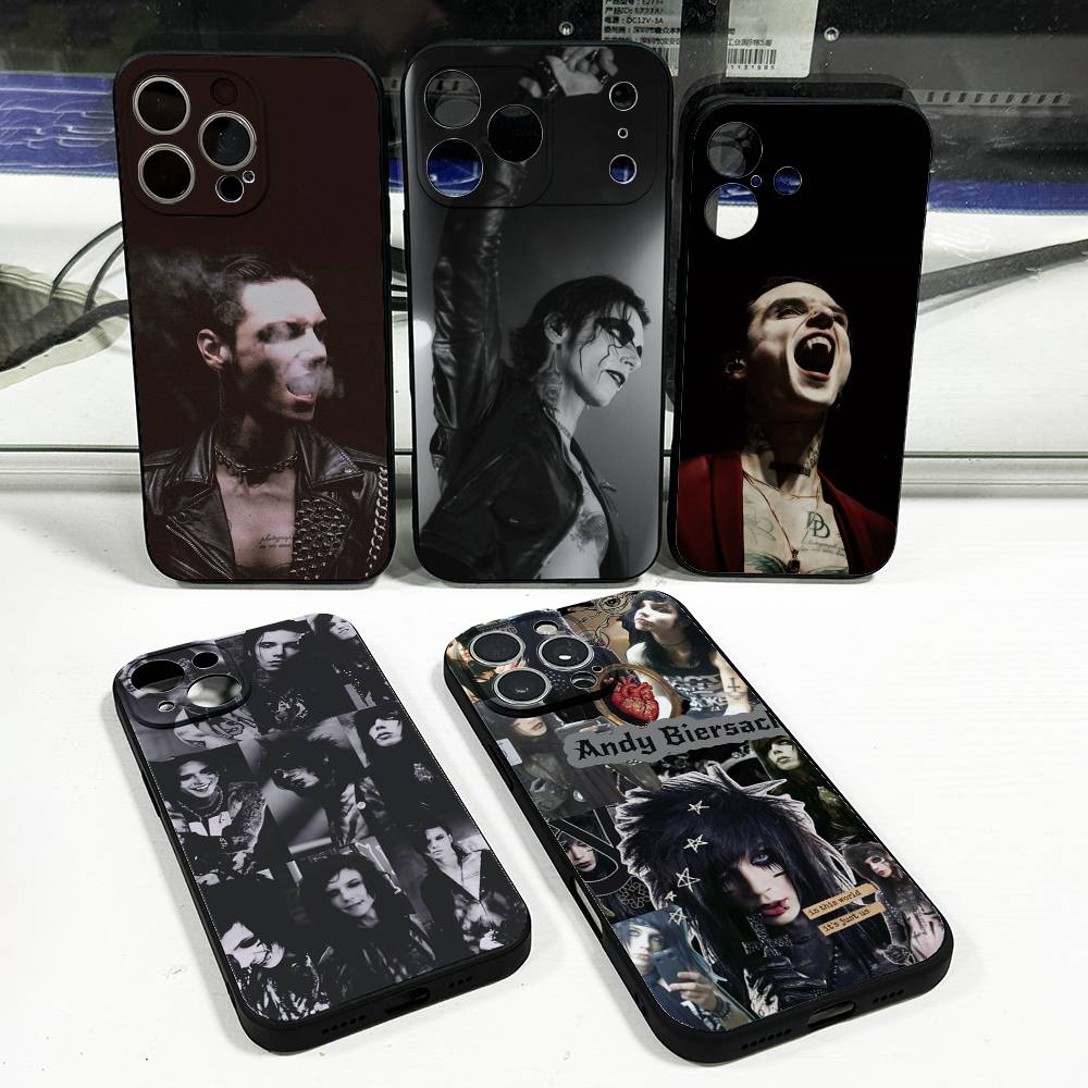 A-Andy Rock B-Biersack Phone Case For iPhone 17,16,15,14,13,12,11,Pro,Max,Plus,X,XS,SE4,E,Mini,Soft Black Case
