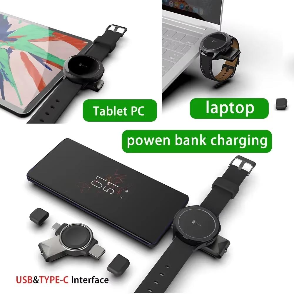 For Samsung Watch Charger Pad Magnetic Wireless Chargers For Samsung Galaxy Watch 7/6 6 Calassic /5/4/3 Active 2/1 Fast Charging