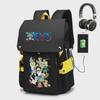 One Piece Luffy Anime Backpack: Large Capacity for Boys and Students (Elementary To High School), Korean Style