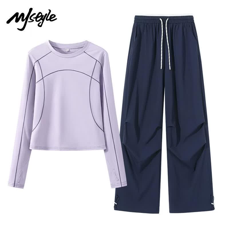 MJ STYLE Women's Cooling Sun-Protective 2-Piece Sport Set