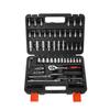 Complete Mechanics Tool Kit 53 Piece Socket Wrench Set Metric Size With Case For Automotive Repair And DIY Projects