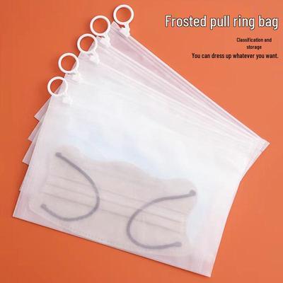 Mattierte PE-Reißverschlusstüte: Transparente Unterwäscheverpackung mit Aufreißlasche
