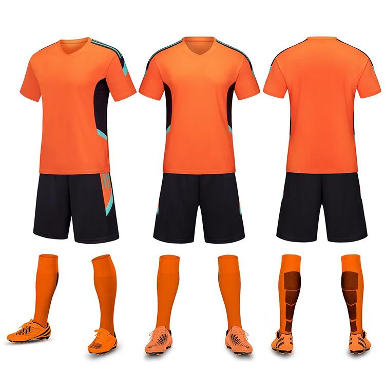 

Football Suit Adult Children S Men S And Women S Sports Training Clothing Short Sleeve Primary And Secondary School Student Competition Kindergarten J XL помаранчевий