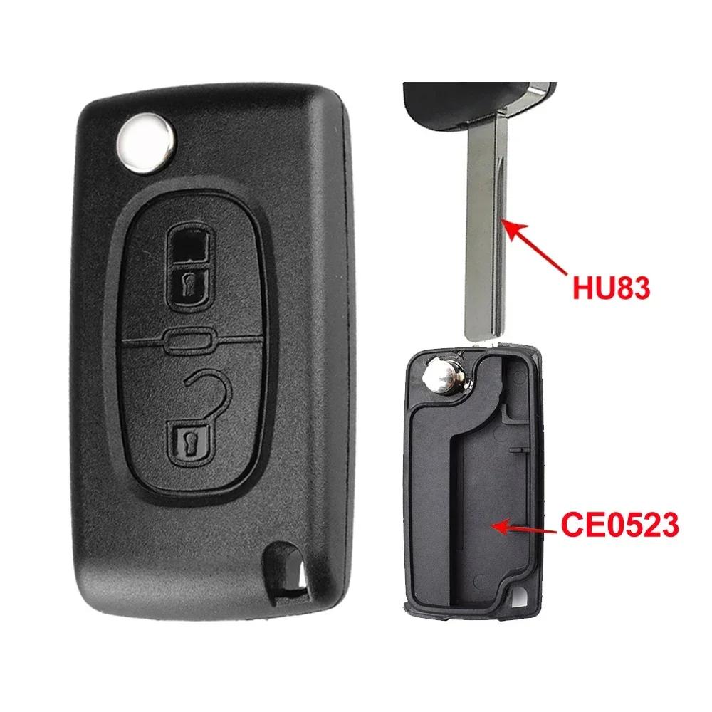 Superkey 10 Pcs Replacement For Peugeot Partner 207 307 308 407 807 For Citroen C2 C3 C5 Berlingo Remote Flip Car Key Shell Case
