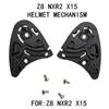 1 Paire Visière Casque Moto Bouclier Base d'Engrenage Support Lentille Pour Casques NXR2 X15 Base de Fixation Lentille