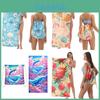 Microfiber Collapsible Sand Towel With Storage Bag For Beach Use