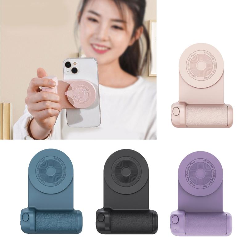 Portable Magnetic Camera Grip Ergonomic Designing Phone Tripod Mount Freely Adjustable for Self Video Photoshoots