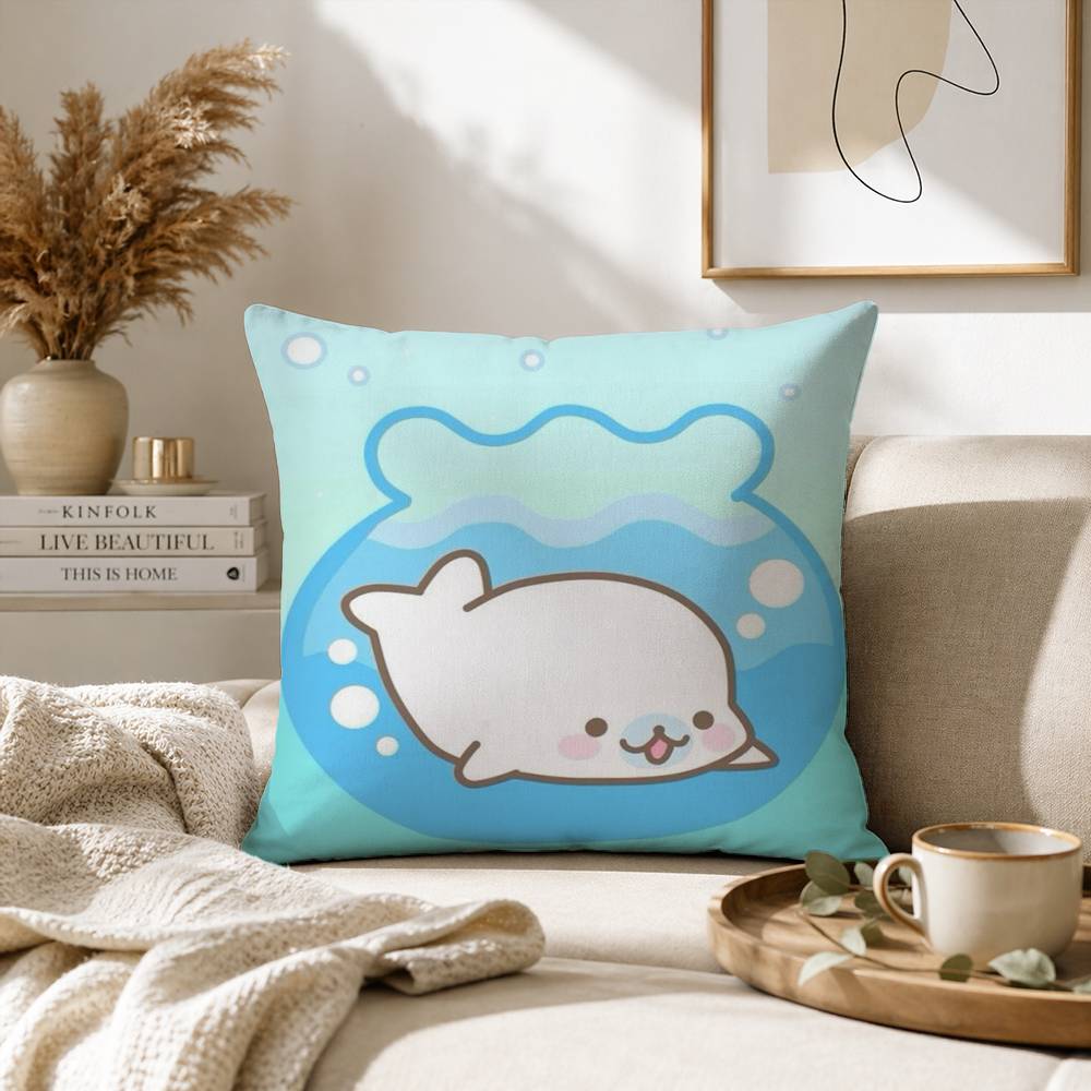 Kawaii Cartoon Mamegoma anime Pillow Case Cushion Cover Throw Pillow Case For Car Sofa