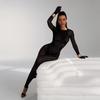 Black Jumpsuit for Women Mesh Lace Long Sleeve See Through Jumpsuits Sexy Rave Oufits Clubwear 2026 Summer See Through Rompers Overalls
