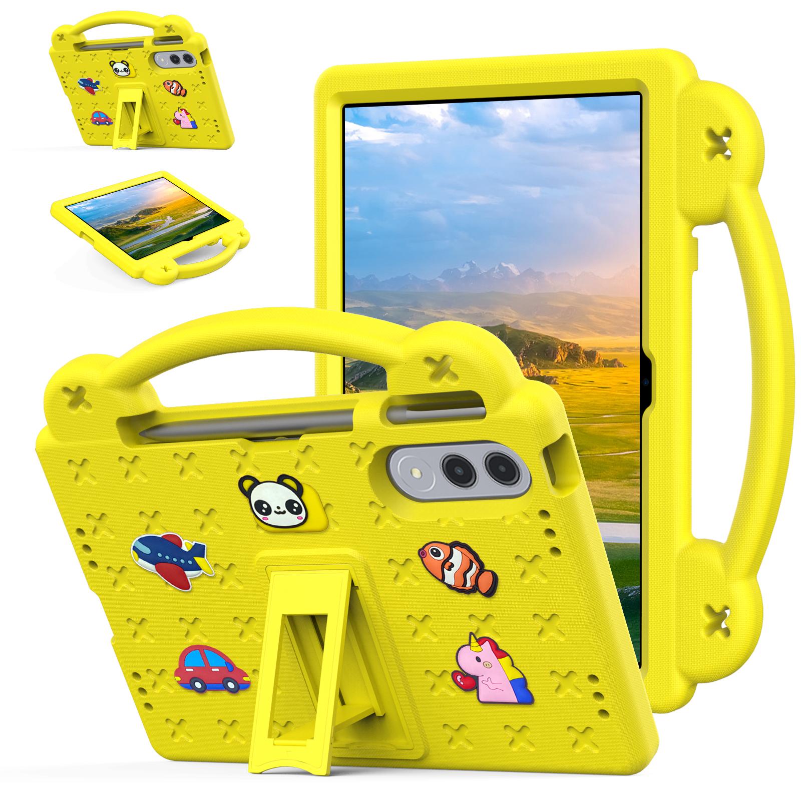 

Stand EVA Case For Lenovo Yoga Tab Xiaoxin Pad Pro GT 2025 11.1 inch ZAG60266US TB710FU Kids Funda DIY Cover With Hand Holder TB710FU-ZAG60266US жовтий