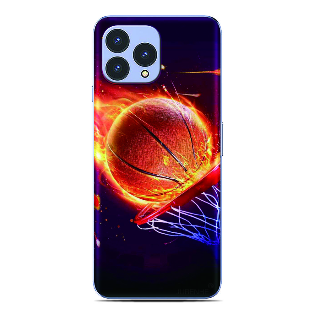 

Basketball Flame Phone Case For ZTE Blade A76 4G A75 A73 A72 A71 A56 A55 A54 V80 Pro A35 Core A36 A51 Lite A34 A31 Plus A5 Cover ZTE Blade A34