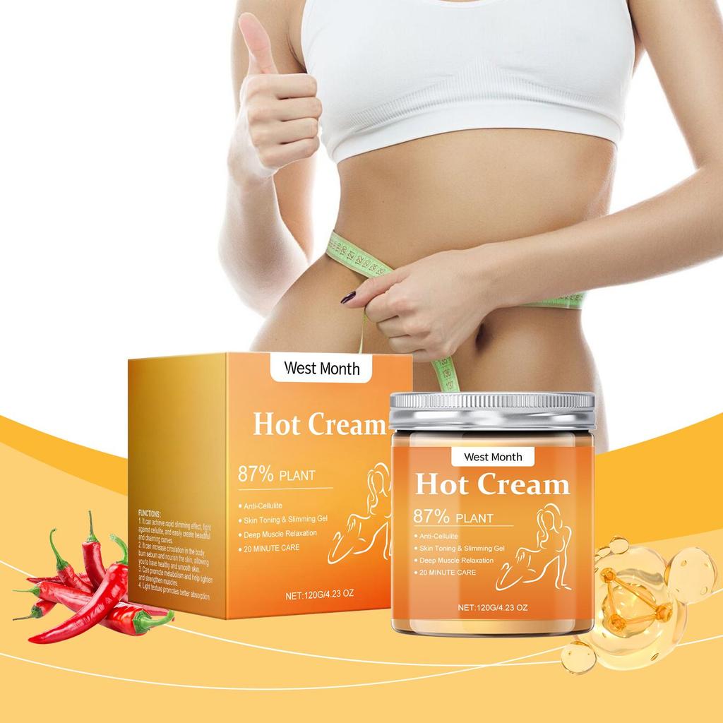 Fettverbrenner Gewichtsverlustcreme Anti-Cellulite Formend Modellierend Straffend Arme Bauch Abdomen Oberschenkel Beine Ganzkörpermassagegerät Heiße Creme