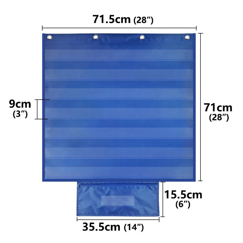 Kieszonkowy kalendarz do klasy, wielofunkcyjny wiszący organizer kieszonkowy do klasy, domu, nauczania domowego