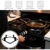 Uonlytech Gas Stove Burner Covers Cast Iron Wok Support Ring, 20. 7cm Square Gas Burner Rack Stove Trivets Cooktop Range Pan Holder Stand Stove Rack