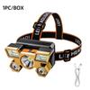 Powerful Rechargeable Head Flashlight for Fishing Led Headlamp Nitecore Camping Headlights Hunting Torch Hiking Front Lanterns