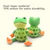 Dog pet plush frog toy interactive sound anti-demolition home large and small dog boredom companion toy