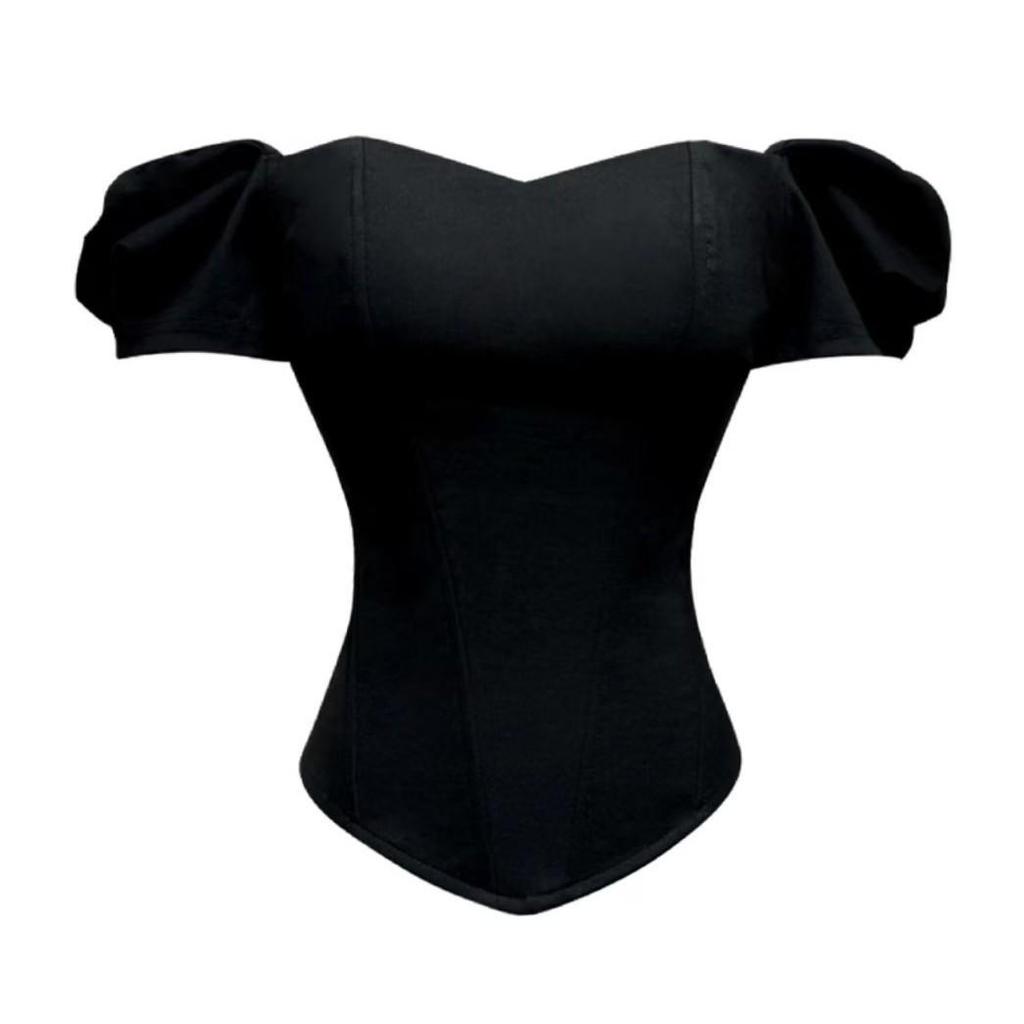 Europäischer & Amerikanischer Streetstyle Off-Shoulder Schlankmachendes Korsett-Top für Damen