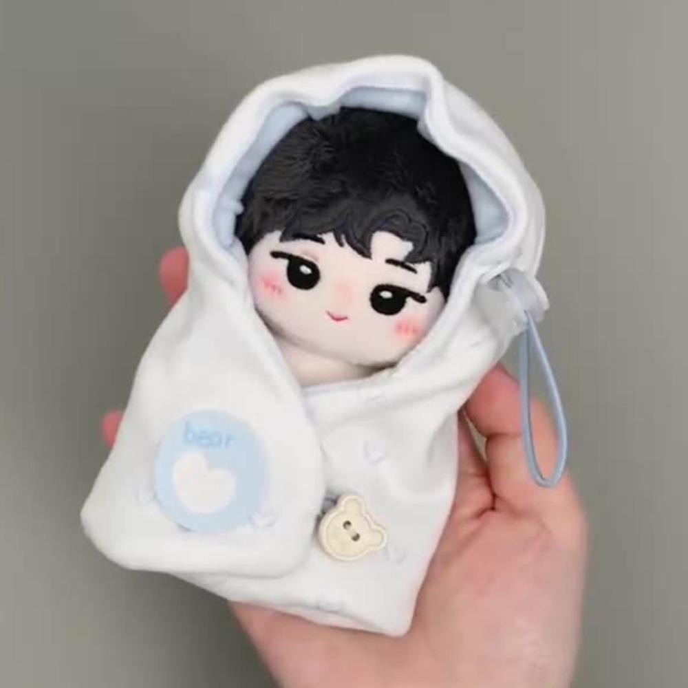 Plüschumhang 10cm Baumwollpuppenkleidung Anziehpuppe Niedlich 20cm Puppenkleidung Outfit Blaues Anzugpuppenkleidungsset Puppenzubehör