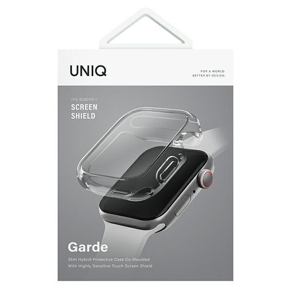 Uniq Etui Garde Apple Watch Series 7/8/9 45Mm.  Przezroczysty/Clear
