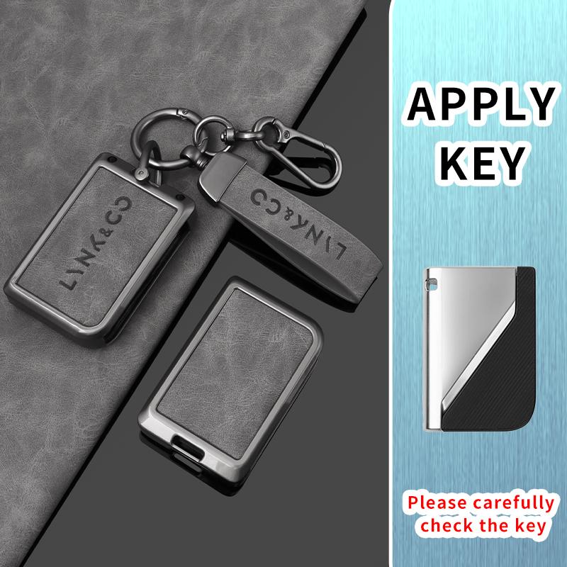 Zinklegierung Auto Smart Key Fob Hülle Schutzhalter Gehäuse Passend für Lynk&Co 05 01 02 03 06 High-End Auto Schlüsselanhänger Schlüsseloses Zubehör