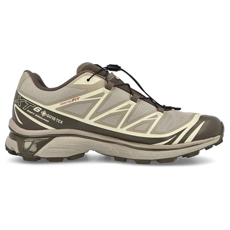 Salomon Xt-6 Gtx Waterproof Low-Top Outdoor Functional Shoes Unisex Shoes Gray Brown 417412