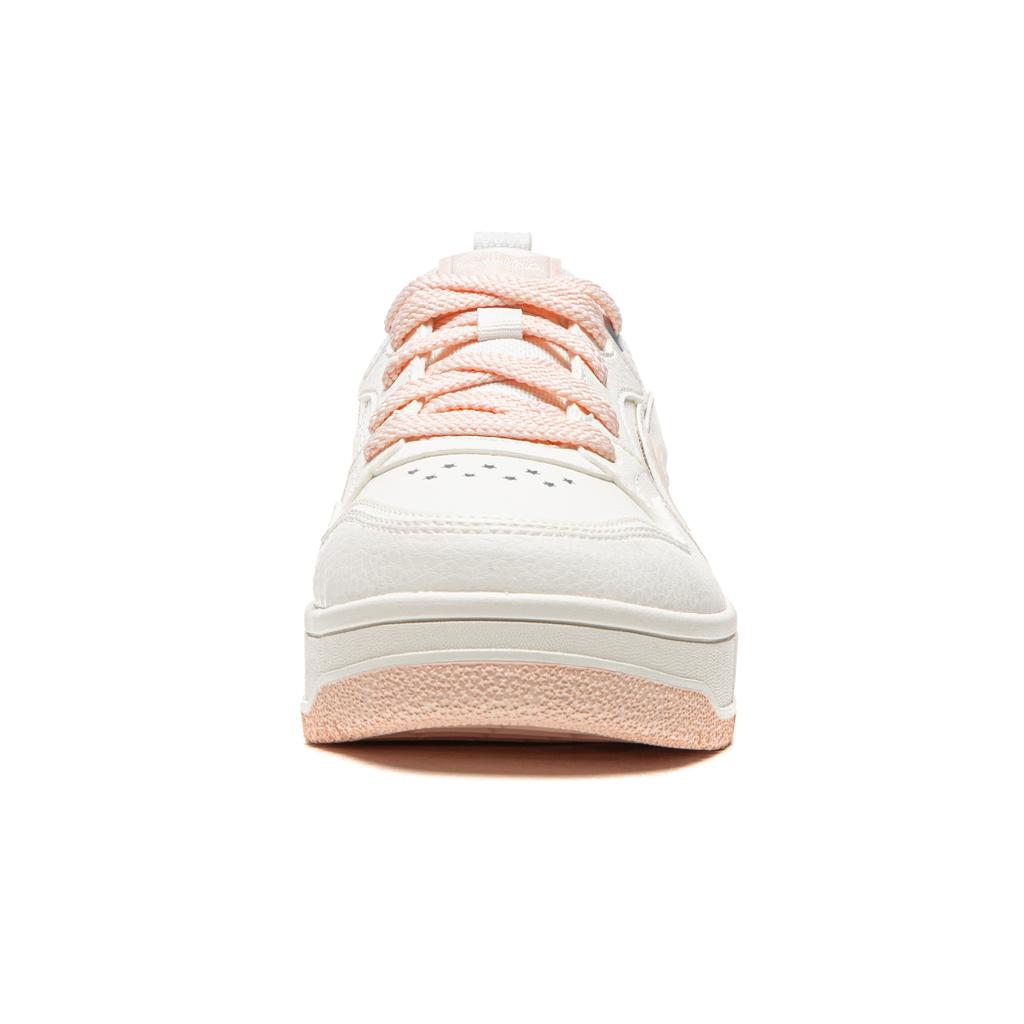 Li Ning Tianji Soft Slip Resistant, Abrasion Resistant, Height Increasing Low top Skateboard Shoes Women's Mist White AGCW068-3