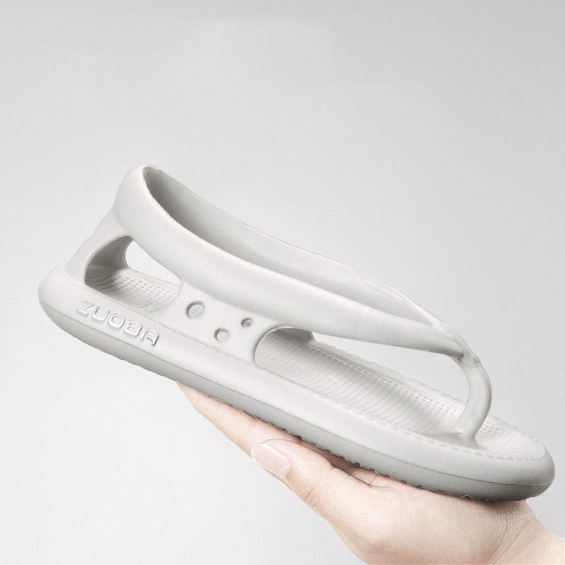 

Летняя мужская пляжная обувь, мужские противоскользящие и износостойкие сандалии на мягкой подошве, шлепанцы для внешнего ношения, уличные сандалии для пар 36 светло-серый