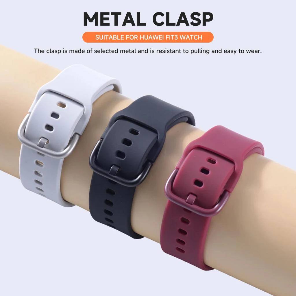 Silicone Band For Huawei Watch Fit 4/4Pro/3 Strap Wrist Watchband Sport Bracelet Fot Huawei Fit 2 Fit1 Correa Accessories