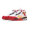 Nike Flight Legacy Stirrups And Career Success Cushioning Mid top Vintage Basketball Shoes Men's Red White BQ4212-100(Team767-)