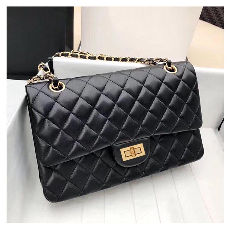 

Women s bag spring and summer new black diamond chain bag versatile portable shoulder crossbody sheepskin small square bag