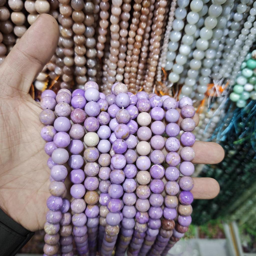 Purple Series Amethyst & Super Seven Crystal Beads: Round, Natural Stone, DIY Jewelry Accessories