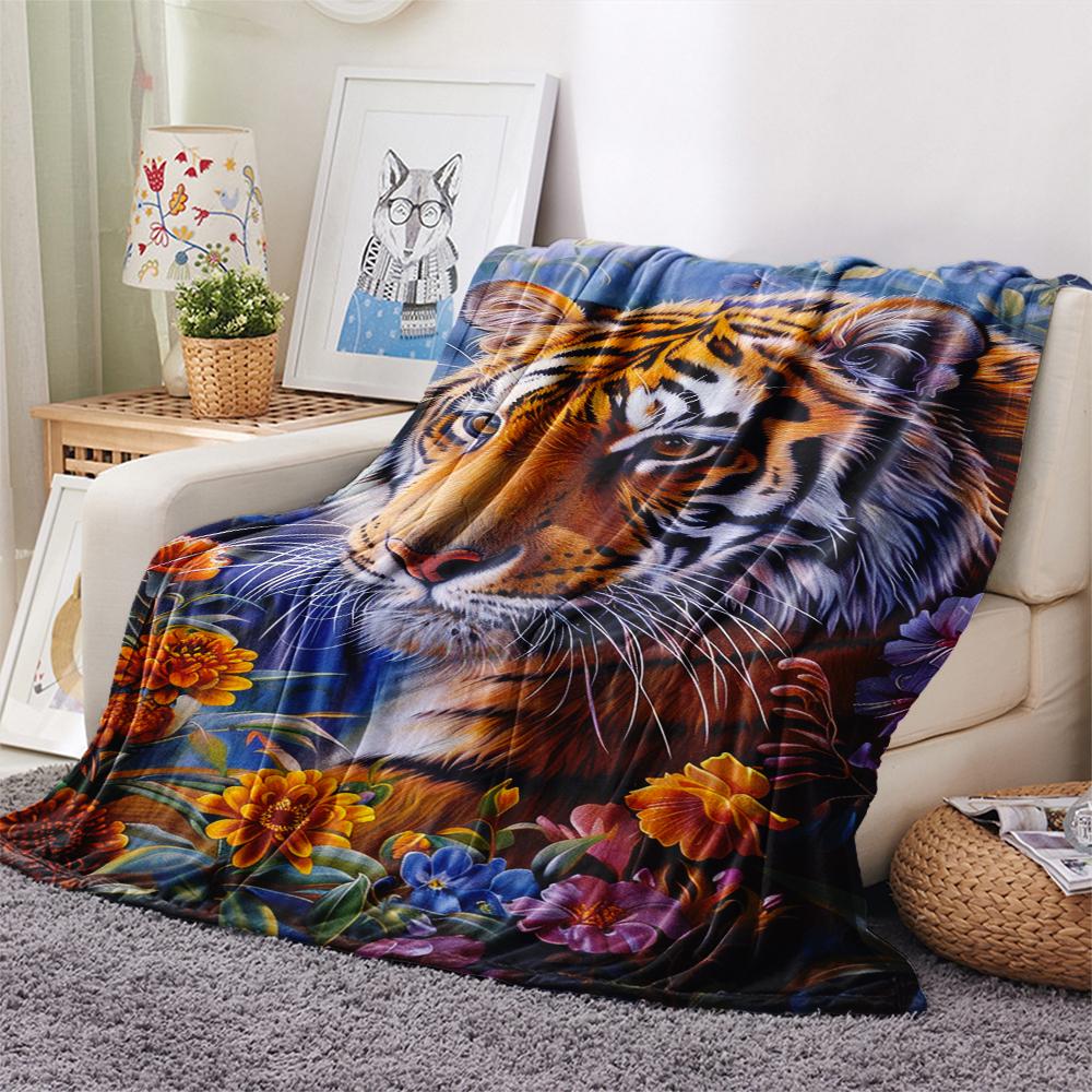 1 Peça Manta de Flanela com Estampa de Desenho Animado, Alta Qualidade Confortável para Todas as Estações, Decoração de Casa, Calor e Conforto, Perfeita para Presente de Natal Aniversário