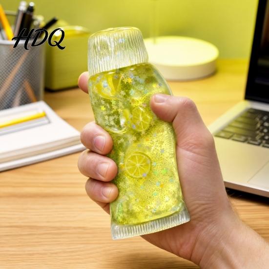 Anxiety Relieving Tube Toy Stress Relief Toothpaste Toy, Slow Rising Clear Squeeze Fidget Sensory for Home Office School Reliever