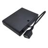 1Pcs Usb Mini Power Supply Battery Box With Cover And Switch 6 X Aa Usb Battery Box For 9V Led Strip Lights
