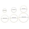 10Pcs Round Wooden Bamboo Hoop Dream Catcher Ring DIY Crafts Floral Hoop Tools