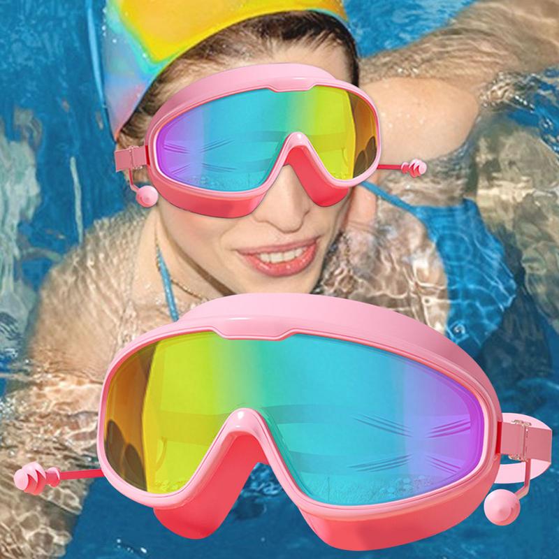 Anti Fog Swimming Goggles Adjustable Swim Goggles With Wide View HD Swimming Goggles No Leaking Full Protection Pool Goggles