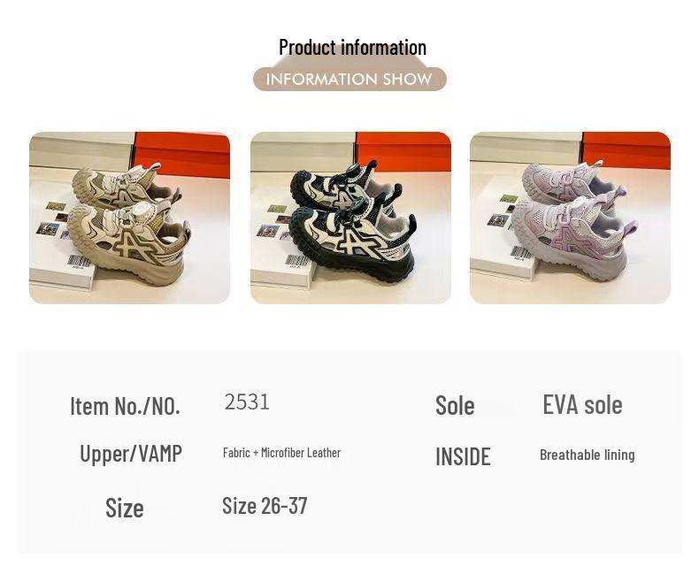 2026 New Summer Breathable Mesh Hiking Shoes for Boys
