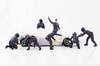American Diorama Pit Crew Set III Blue Figure Set American Diorama Pit Crew Metal Figures Set 1/18 7-piece [item]