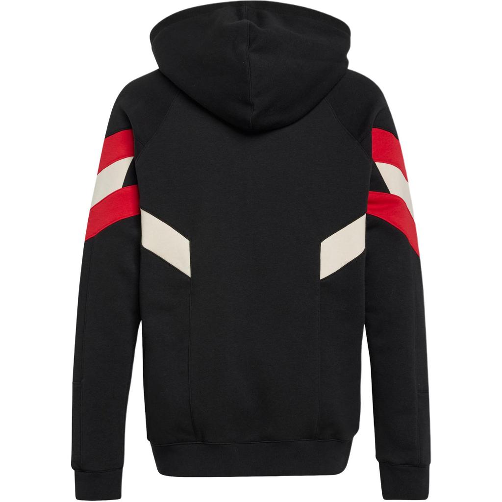 Adidas Originals Hoodie Manchester United Comfortable Pullover Long Sleeve Kids Hoodies Black Red JC8836
