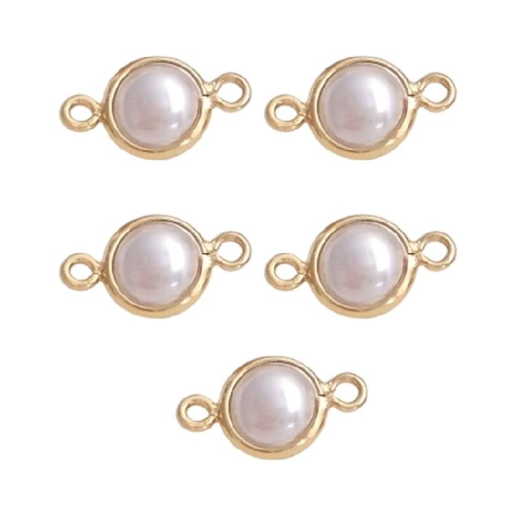 Set of 5 Unqiue Pearls Pendants Jewelry Component Pearls Jewelry Findings Suitable for Jewelry Bracelets and Necklaces