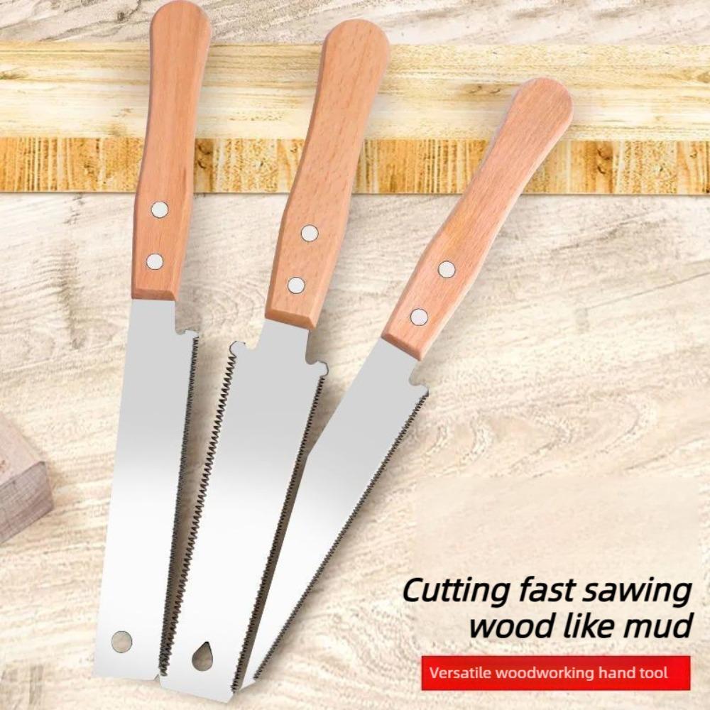 Japanese Style Hand Saw Single/Double Sided Fine Tooth Wood Saw SK5 Steel Flexible Hand Saw Garden Hand Tool for Woodworking