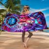 Vibrant Devilish Hazbin  Beach Towel Microfiber Beach Towel, Lightweight and Quick-Dry, for Summer Travel, Swimming Pool Fan Birthday Gift