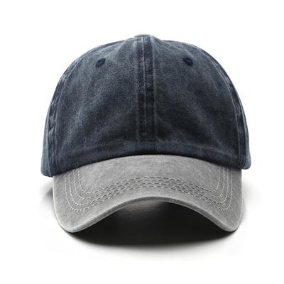 Washed Splicing Light Plate Baseball Cap Fashion Personality Trend Cap Sun Protection Cap