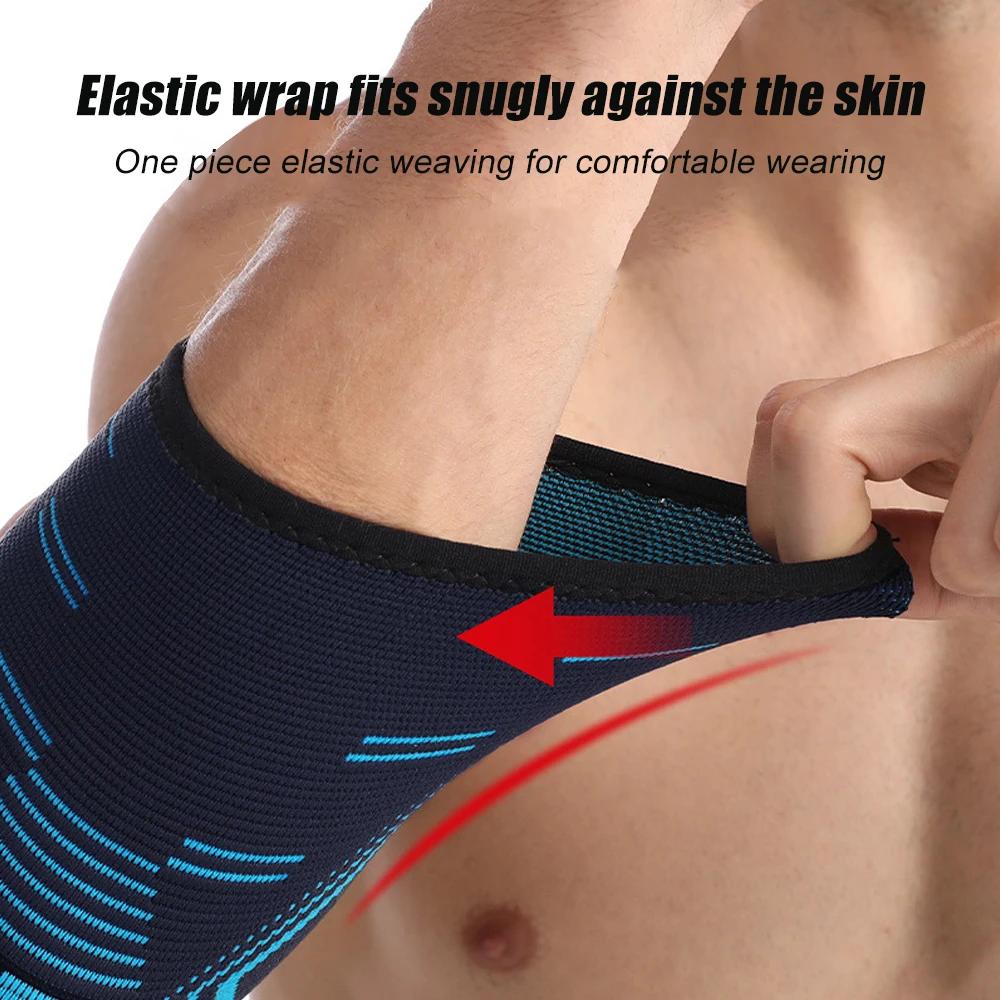 1Pcs Elastic Elbow Brace Compression Sleeve For Tendonitis Pain Relief Support Protective Knitted Fabric
