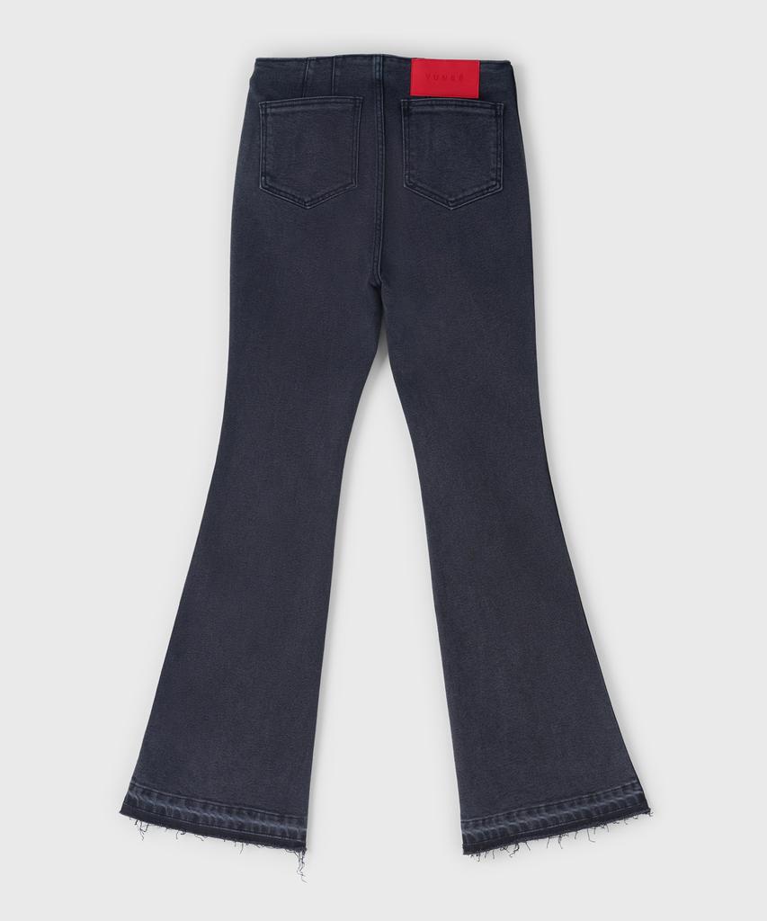 Yunse Front Pocket Bootcut Denim (Grey)