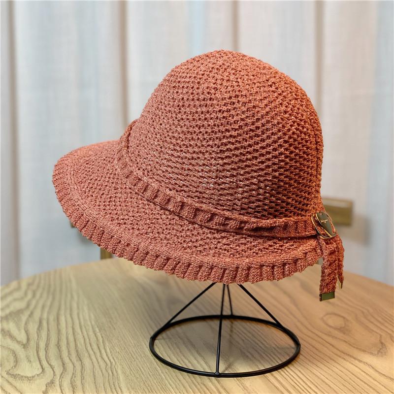 

Stylish Sunscreen Fisherman Hat With Big Brim For Women Summer Outdoor Activities червоний