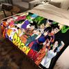1pz Coperta in Flanella con Stampa Son Goku, Alta Qualità per Tutte le Stagioni, Decorazione per la Casa, Calore e Comfort, Perfetta per Regali di Natale