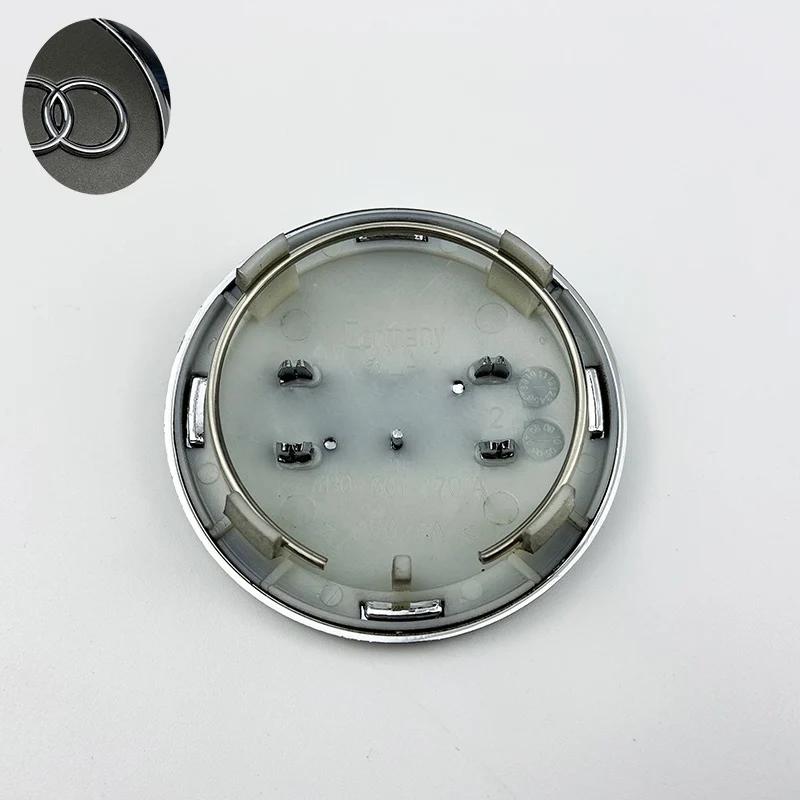 For Audi A1 4pcs 60mm 61mm 68mm 69mm Audi Hub Caps Car Wheel Center Caps For Audi A1 A2 A3 A4 A5 A6 A7 A8 S3 S6 Q3 Q5 Q7 Accessories